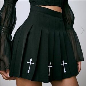 HOLIER THAN THOU EMBROIDERED SKIRT